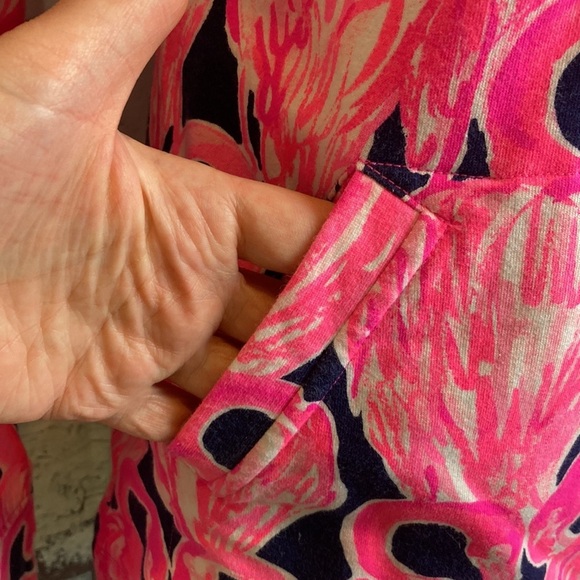Lilly Pulitzer UPF 50+ Skipper PopOver Sweater Flamingos‎ XS Preppy Resortwear - Picture 8 of 15